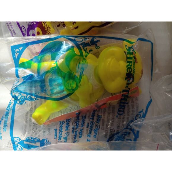 Shrek "The Third" Happy Meal Toys McDonalds 2007 Complete Set of 10 NIB - Picture 5 of 12